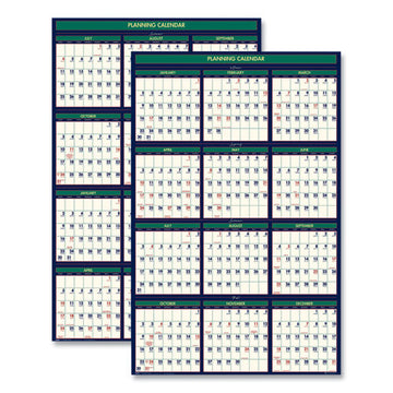 House of Doolittle™ Four Season Erasable Business-academic Recycled Wall Calendar, 24 X 37, 12-month(july-june):2021-2022, 12-month(jan-dec):2022 freeshipping - TVN Wholesale